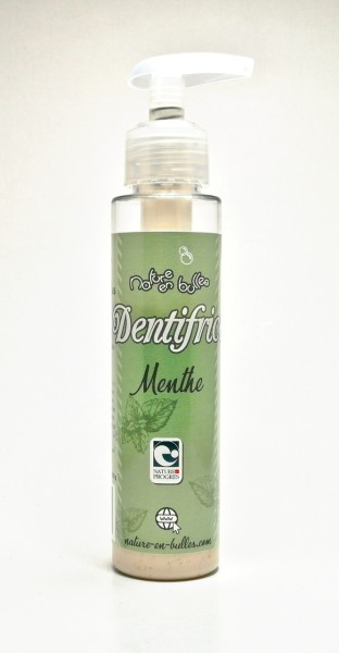Dentifrice N&amp;P Menthe, hochwertige französische Zahnpflege im Spender, ohne Fluorid, vegan