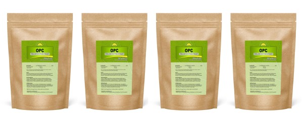 1 kg Sparpack Bonemis® Premium OPC Traubenkernextrakt, 95% (70% nach HPLC), 4 Beutel zu je 250 g
