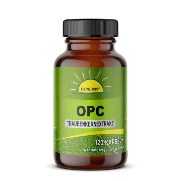 Bonemis® OPC, 120 Kapseln à 440 mg, 95% Premium-OPC (70% nach HPLC) im Glas
