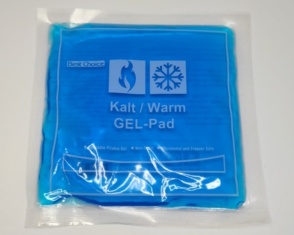 Kalt-/Warm-Kompresse (Gel-Pad), wiederverwendbar, mikrowellengeeignet, schadstofffrei, ca. 15x15 cm