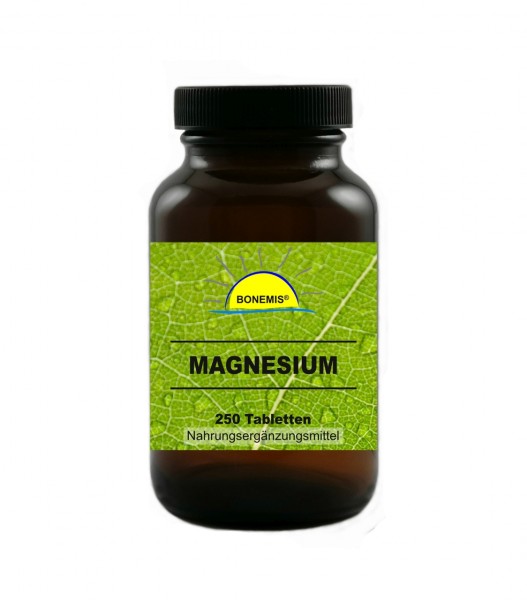 Bonemis® Magnesium, 250 vegane Tabletten, ohne unerwünschte Zusätze